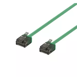 Networking Cable Deltaco UUTP-2022 RJ-45 Cat6a 1m Green