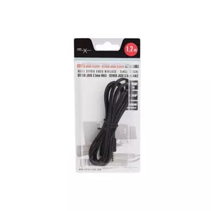 3.5mm audio cable NATEC 1.2 m, male-to-male, black