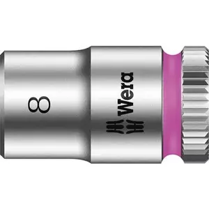 Socket insert 8 mm 1/4" Wera 8790 HMA — 8 mm drive for 1/4" tool interface