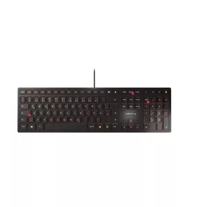Проводная полноразмерная клавиатура Cherry KC 6000 SLIM — нордическая раскладка, 105 клавиш, USB, кабель 1,8 м, чёрная