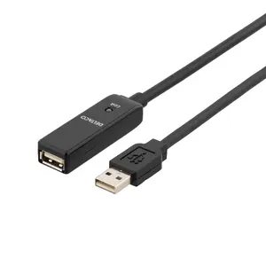 USB удлинитель Deltaco USB2-EX10M 10м Черный