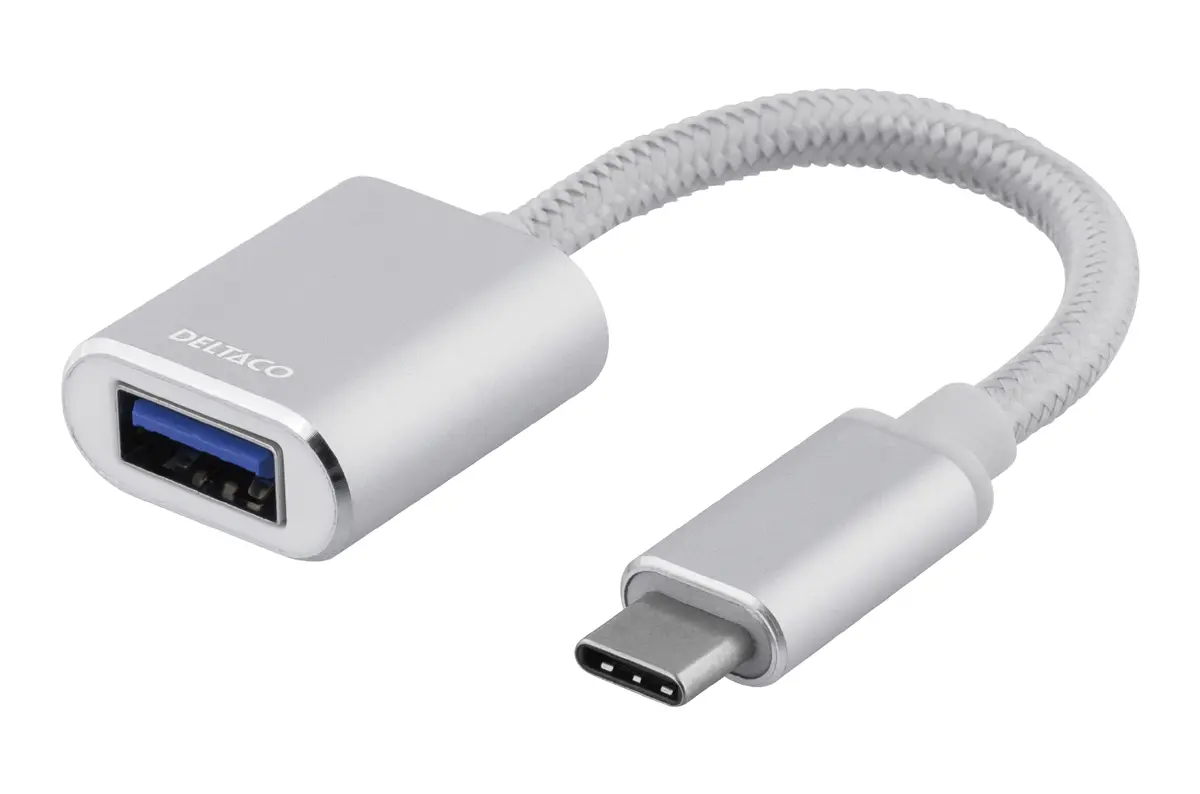 DELTACO USBC-1276 USB-C uz USB-A adaptera