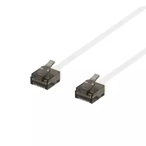 Tīkla kabelis Deltaco UUTP-2058 RJ-45 Cat6a 3 m Balts