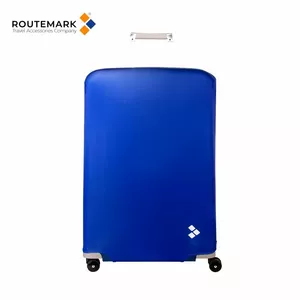 Routemark SP180 Mazgājams Premium kvalitātes Aizsargapvalks bagāžas M/L koferim ar Individuālu dizainu "Dark Blue" Zils