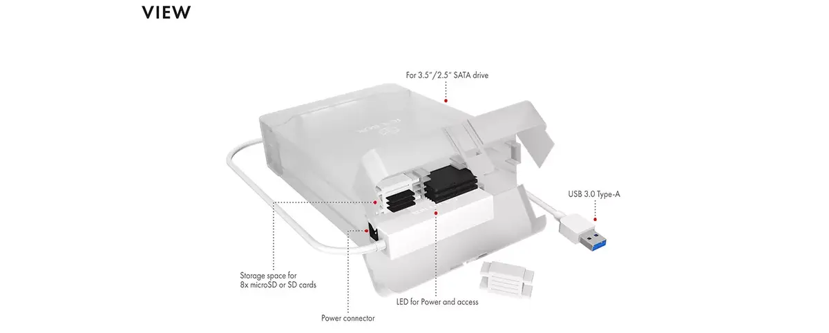 ICY BOX IB-AC705-6G корпус для HDD/SSD Photo 2
