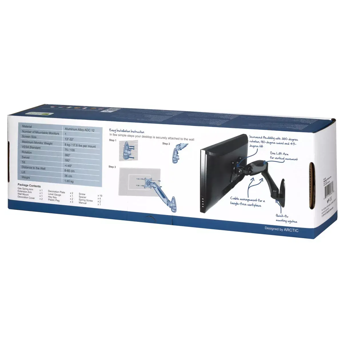 Monitor Wall Mount Arctic W1-3D Photo 13
