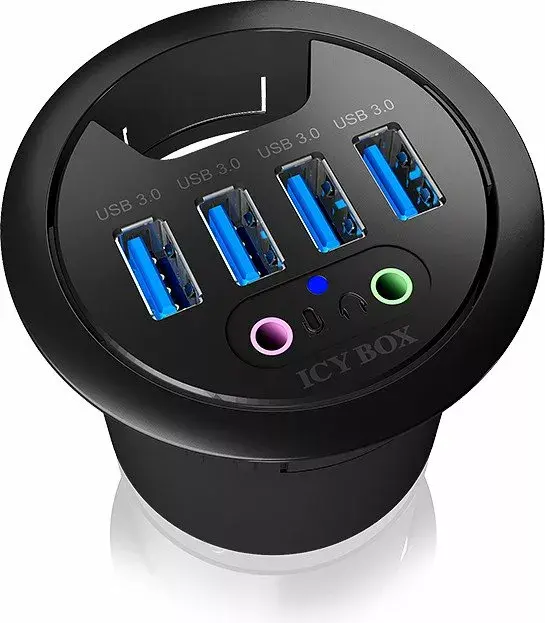 USB centrmezgls ICY BOX IB-HUB1403A Photo 1
