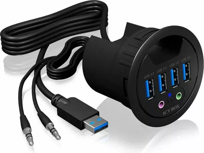 USB centrmezgls ICY BOX IB-HUB1403A Photo 6