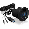 USB centrmezgls ICY BOX IB-HUB1403A Photo 6