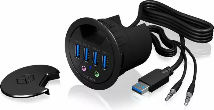 USB centrmezgls ICY BOX IB-HUB1403A Photo 8