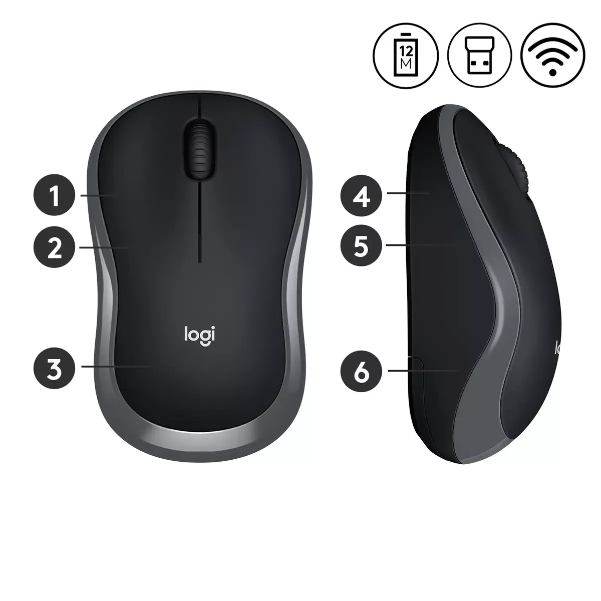 Bezvadu pele Logitech M185 Photo 4