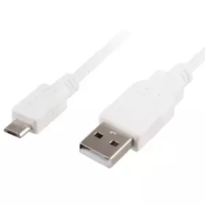 Sharkoon 1.5m, Micro-USB2.0-B/USB2.0-A USB kabelis 1,5 m USB A Micro-USB B Balts