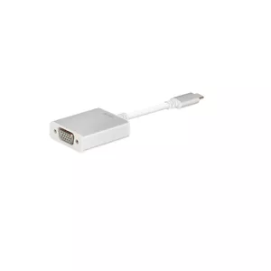 USB-C to VGA adapter Moshi 1920x1200, Silver/White, 140×38×13 mm