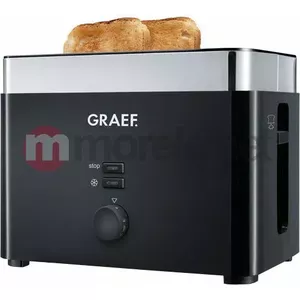 Graef TO 62 toaster 2 slice(s) 1000 W Black, Silver