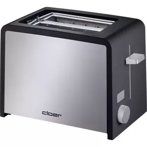Toaster Cloer 3210 2 slice(s) Black Silver