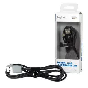 LOGILINK CU0134 USB 2.0 kabelis USB A → Micro‑USB B 2 m Photo 5