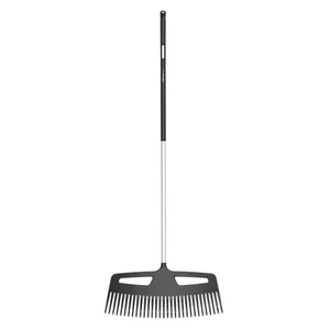 Leaf rake Fiskars Xact Black Stainless steel