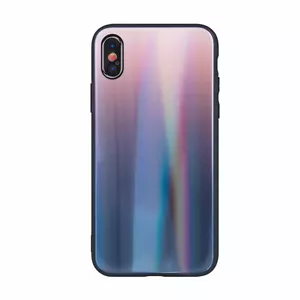 Защитный TPU-чехол GreenGo для iPhone XR — отделка Aurora Glass коричневый/черный