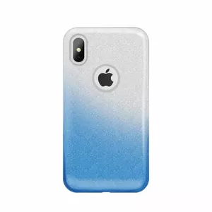 Protective 3in1 case iLike for Huawei Y5 2018 / Honor 7S — Gradient Glitter Blue, convertible cover and bumper