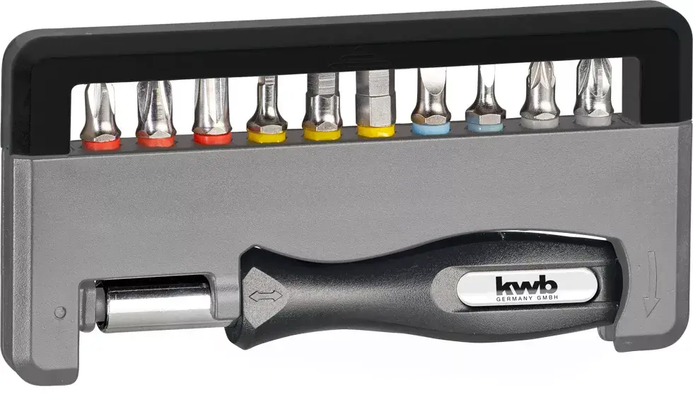 Screwdriver Bit Set KWB Industrial Steel Standard Handy Bit Box Photo 2