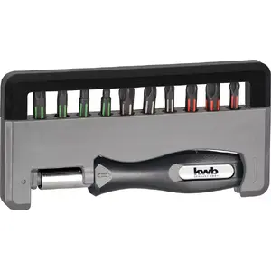 Screwdriver Bit Set KWB Torsion Handy Bit Box 12 pcs