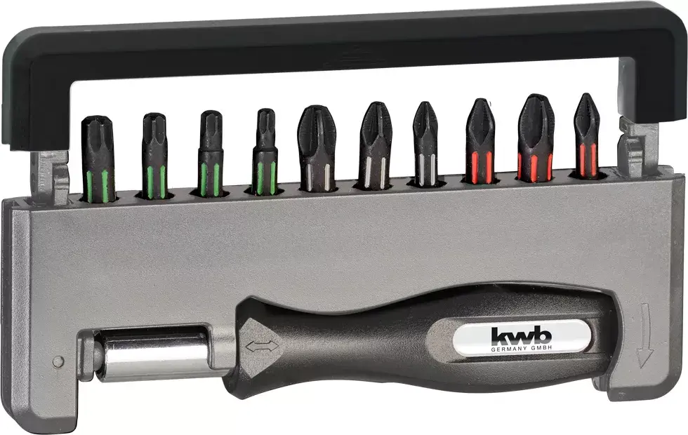 Screwdriver Bit Set KWB Torsion Handy Bit Box Photo 2