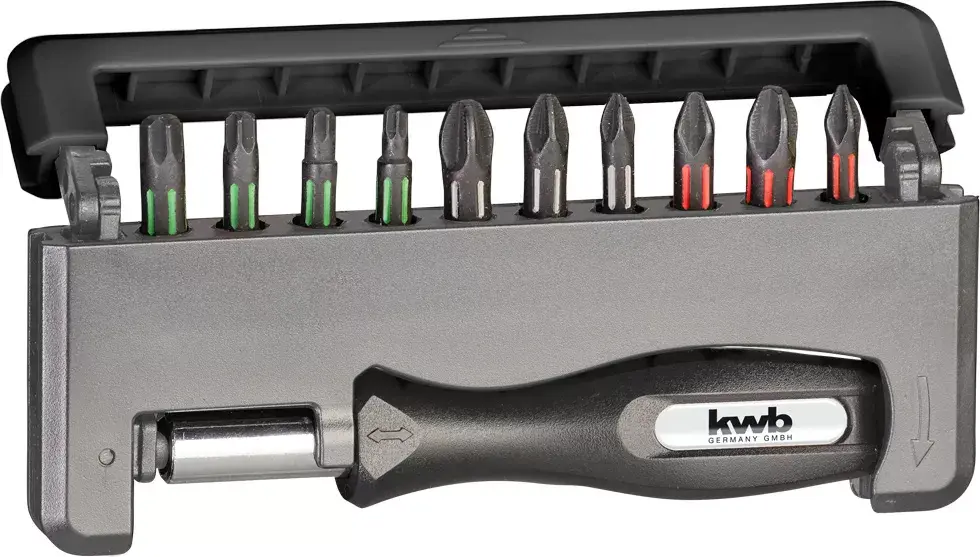 Screwdriver Bit Set KWB Torsion Handy Bit Box Photo 3