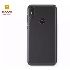 Silicone back case Mocco for Motorola One P30 Play, transparent, 0.3 mm