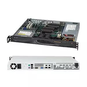 Server Supermicro SuperChassis 512F-350B1 Rack Black 350 W