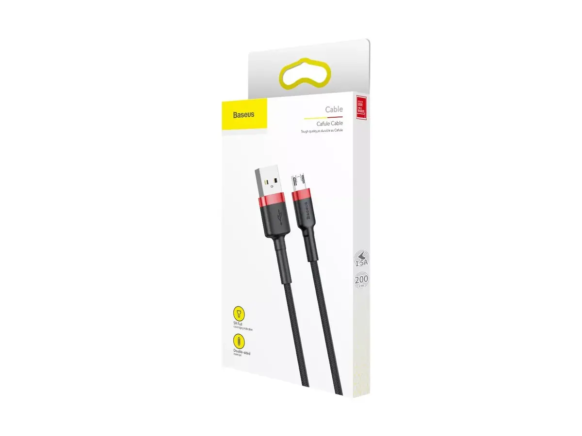 Baseus Cafule USB A – Micro‑USB A kabelis 2 m Photo 12