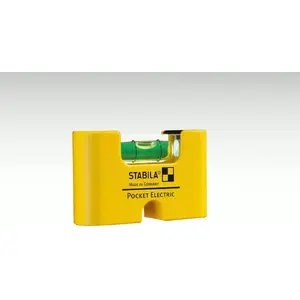 Pocket level STABILA 18115 — 0.07 m length, yellow