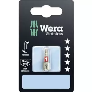 Screwdriver Bit Wera PH1 3851/1 TS SiS Stainless Steel, 6.3 mm, 1 pc