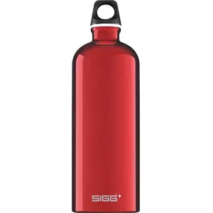 Бутылка для воды Sigg Traveller 1.0 л (1000 мл), красная, с винтовой крышкой, высота 257 мм