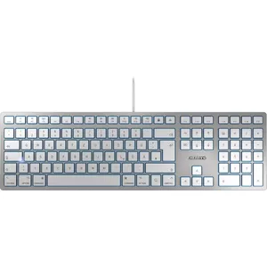 CHERRY KC 6000 SLIM FOR MAC tastatūra USB QWERTZ Vācu Sudrabs