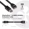 Кабель-удлинитель DisplayPort CLUB3D 8K60Hz M/F 2m Photo 3