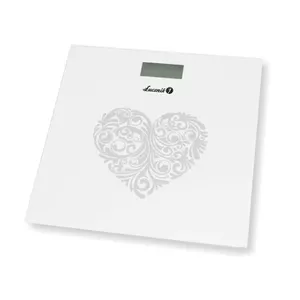 Łucznik BS-973 W1 Square Grey, White Electronic personal scale