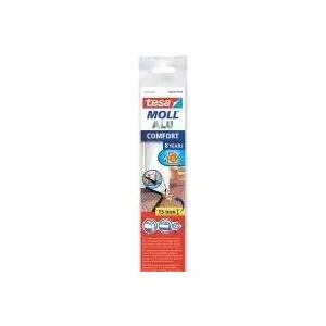 Door bottom seal Tesa 05405-102 stainless steel, self-adhesive, length 1 m