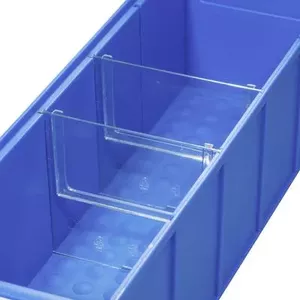 Divider for ShelfBox S by allit, model 456590, transparent, set of 4