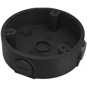 Junction box DAHUA DH-PFA136-B — aluminium housing, black, 1/2" thread, 110×34 mm, 1 kg capacity