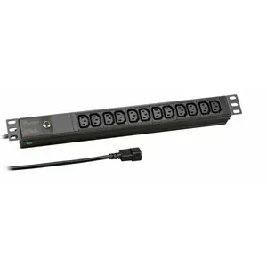 EFB Elektronik EK631CC.1 energosadales vienība, PDU 12 Maiņstrāvas izvade (-s) 1U Melns