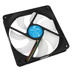 Cooltek Silent Fan 140 PWM Корпус компьютера Вентилятор 14 cm Черный, Белый