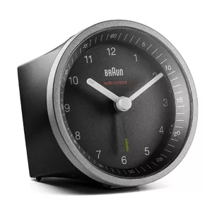 Кварцевые будильник Braun BC07SB-DCF Черный Серебристый