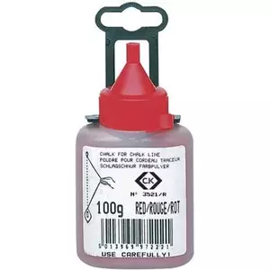 Chalk Powder c.k tools T3521R 100 — red marking chalk, 100 g