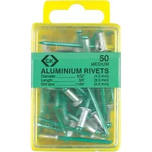 Заклёпки C.K Tools T3819A 515 — алюминиевые 4 мм, упаковка 50 шт.