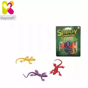 KeyCraft CR71 Gumijas Ķirzaku figūriņu (9cm) komplekts (6gab.) bērniem no 3+ gadiem Krāsainie