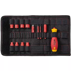 Screwdriver set Wiha slimVario 1/4 43467 (model 7209NK2004) – compact interchangeable bit set