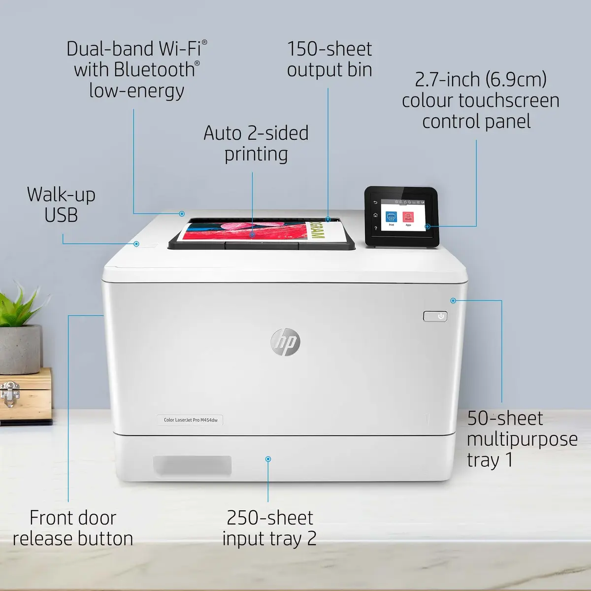 Принтер HP Color LaserJet Pro M454dw Photo 11