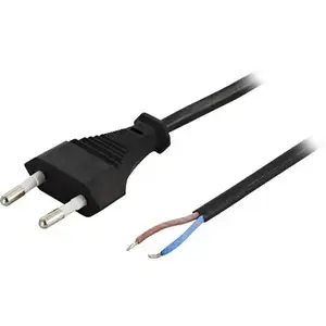 Power Cable Deltaco DEL-109U 2m CEE7/16 250V 2.5A