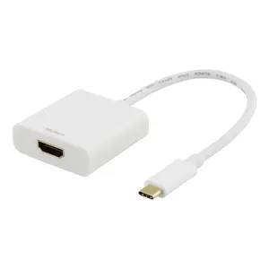 Deltaco USB graphics adapter USBC-HDMI7 4096x2160 White