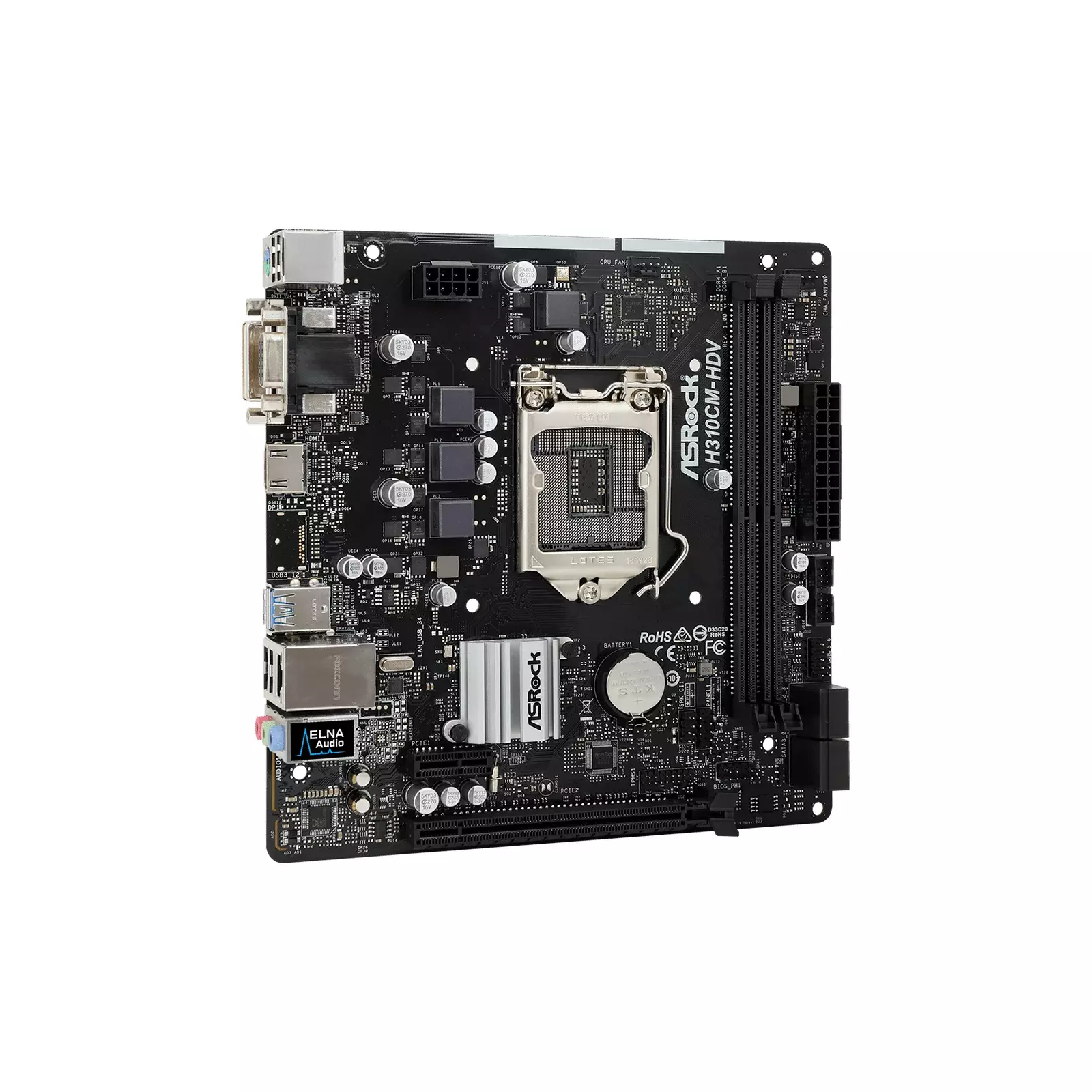 Asrock H310CM-HDV 90-MXB8J0-A0UAYZ | AiO.lv